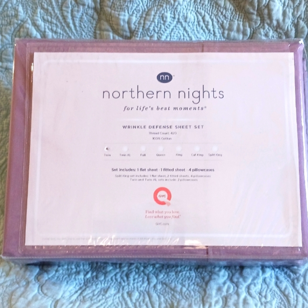 Northern Nights Twin Sheet Set.